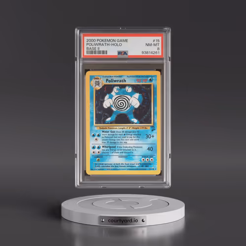 2000 Pokémon Game Base II #15 Poliwrath - Holo (PSA 8 NM-MT)