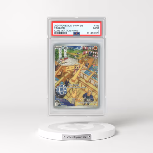 2024 Pokémon Twm EN-Twilight Masquerade #183 Timburr - Illustration Rare (PSA 9 MINT)