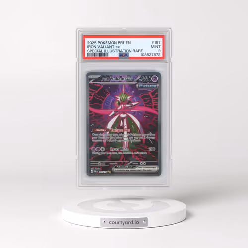 2025 Pokémon Pre EN-Prismatic Evolutions #157 Iron Valiant EX - Holo Special Illustration Rare (PSA