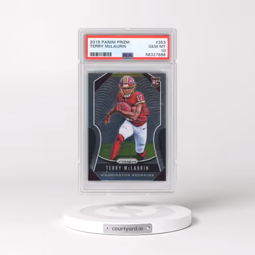 2019 Panini Prizm #353 Terry McLaurin (PSA 10 GEM MINT)