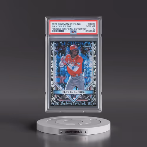 2024 Bowman Sterling Rookies #BSR6 Elly de La Cruz - Sterling Silver Refractor (PSA 10 GEM MINT)
