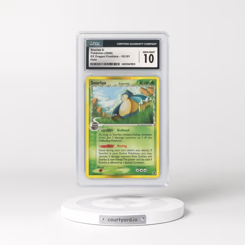 2006 EX Dragon Frontiers #10 Snorlax - Holo (CGC 10 GEM MINT)