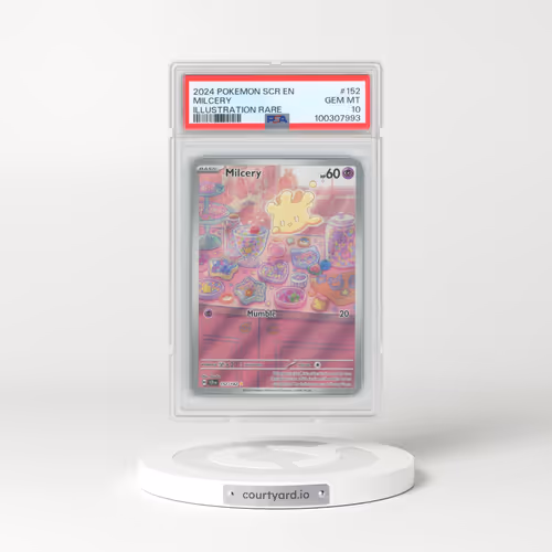 2024 Pokémon Scr EN-Stellar Crown #152 Milcery - Illustration Rare (PSA 10 GEM MINT)