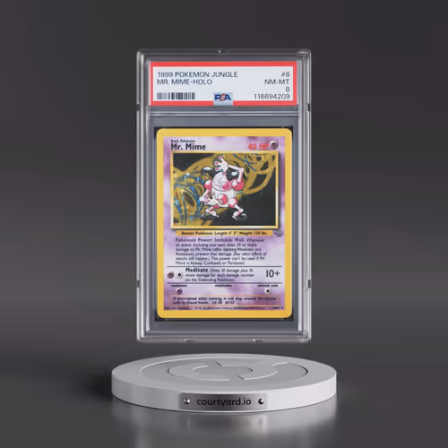 1999 Pokémon Jungle #6 Mr. Mime - Holo (PSA 8 NM-MT)