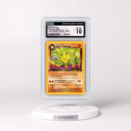 2000 Team Rocket #43/82 Dark Primeape - 1st Edition 1st Edition (CGC 10 GEM MINT)
