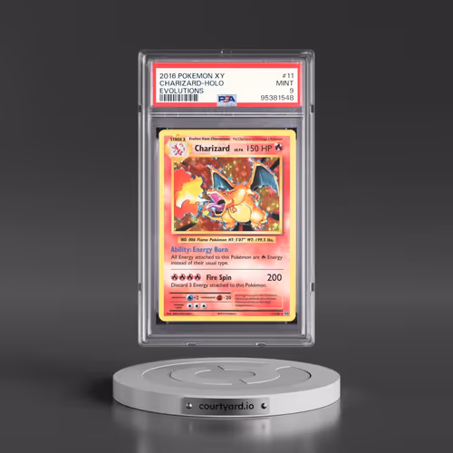 2016 Pokémon XY Evolutions #11 Charizard - Holo (PSA 9 MINT)