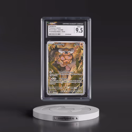 2025 Black Bolt - BLK EN #131/086 Landorus - Illustration Rare Holo (CGC 9.5 MINT+)