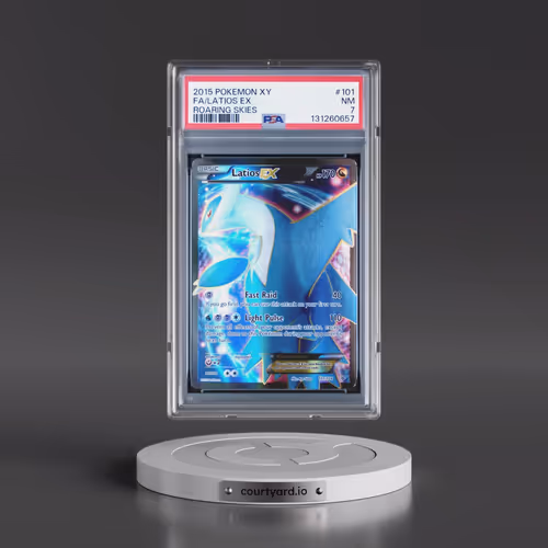 2015 Pokémon XY Roaring Skies #101 Latios EX - Holo Full Art (PSA 7 NM)