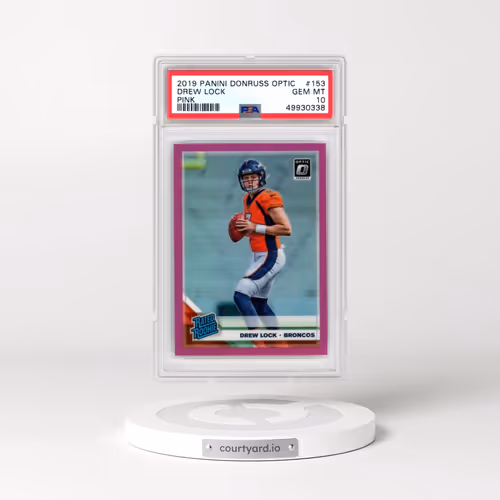 2019 Panini Donruss Optic #153 Drew Lock - Pink (PSA 10 GEM MINT)