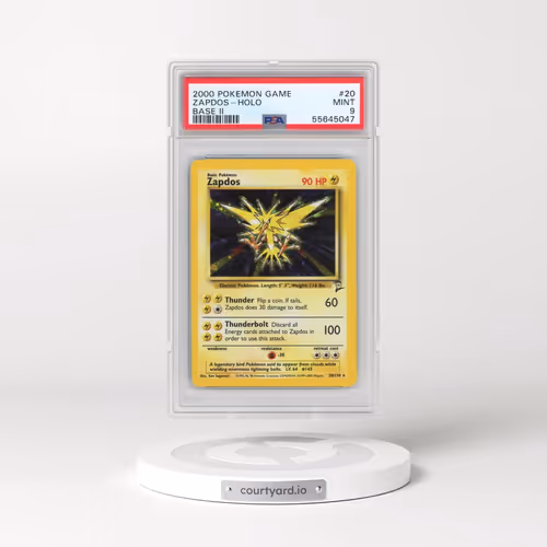 2000 Pokémon Game Base II #20 Zapdos - Holo (PSA 9 MINT)