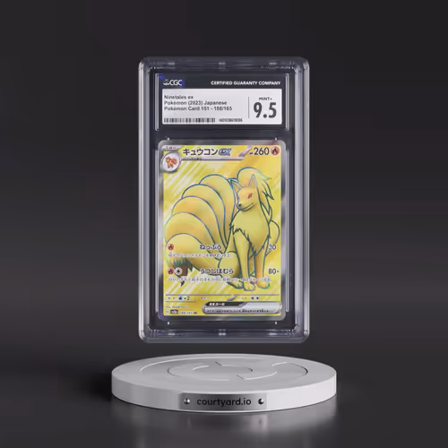 2023 Pokémon Card 151 #188/165 Ninetales ex - Super Rare Holo (CGC 9.5 MINT+)