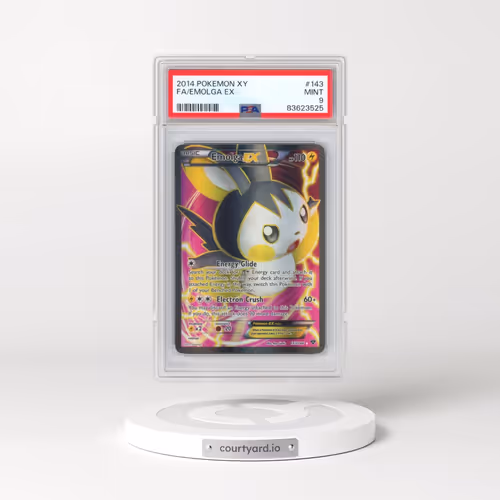 2014 Pokémon XY #143 Emolga EX - Holo Full Art (PSA 9 MINT)