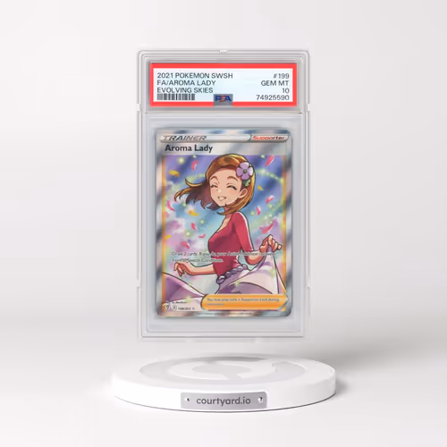 2021 Pokémon Sword & Shield Evolving Skies #199 Aroma Lady - Full Art (PSA 10 GEM MINT)
