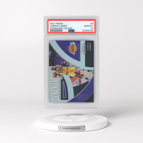 2021 Panini Prizm Dominance #6 LeBron James - Silver (PSA 10 GEM MINT)
