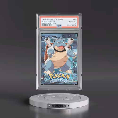 1999 Topps Pokémon the Movie Edt #E9 Blastoise #9 (PSA 8 NM-MT)