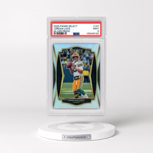 2020 Panini Select #147 Jordan Love - Silver Prizm (PSA 9 MINT)