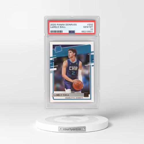 2020 Panini Donruss #202 LaMelo Ball (PSA 10 GEM MINT)