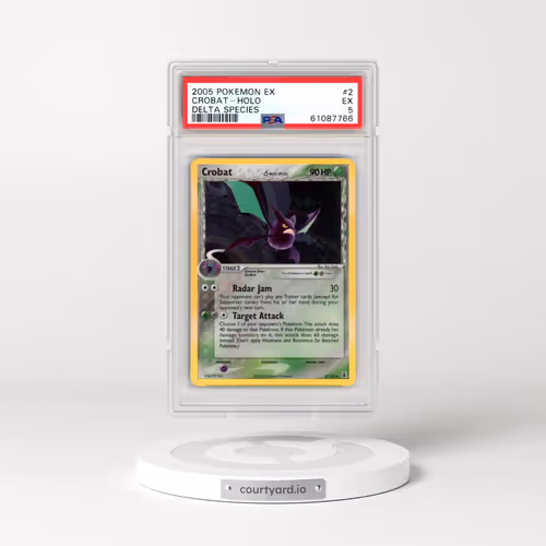 2005 Pokémon EX Delta Species #2 Crobat - Holo (PSA 5 EX)
