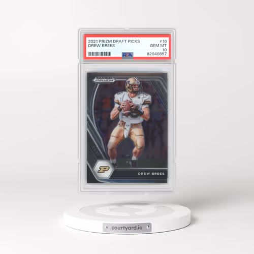 2021 Panini Prizm Draft Picks #16 Drew Brees (PSA 10 GEM MINT)