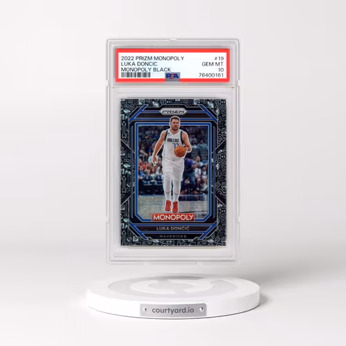 2022 Panini Prizm Monopoly #19 Luka Doncic - Monopoly Black (PSA 10 GEM MINT)