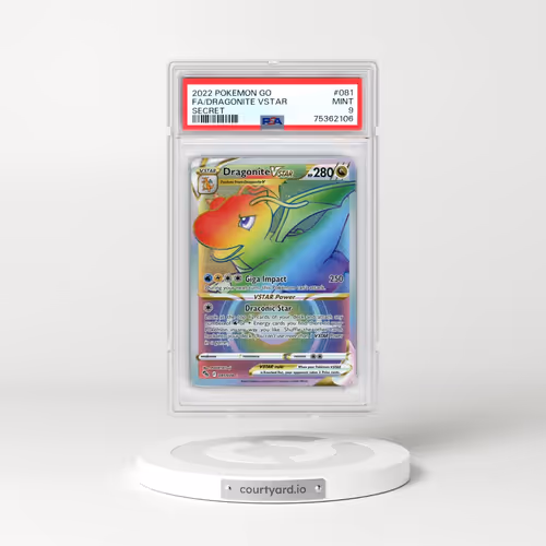 2022 Pokémon Go #081 Dragonite Vstar - Full Art Secret (PSA 9 MINT)