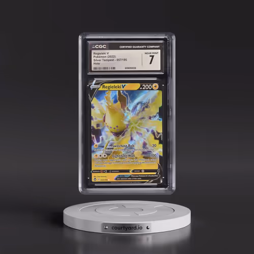 2022 Silver Tempest #057/195 Regieleki V - Holo (CGC 7 NM)