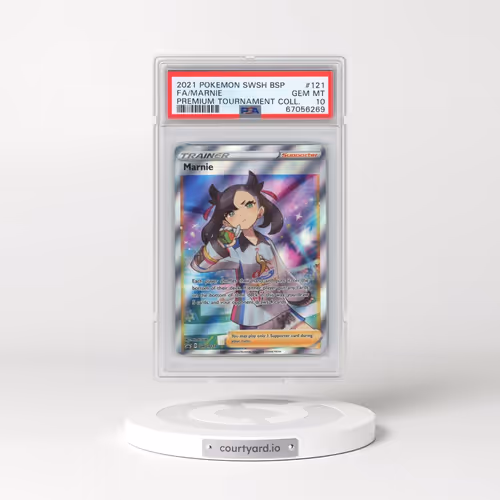 2021 Pokémon Swsh Black Star Promo #121 Marnie - Full Art Marnie Premium Tournament Collection (PSA