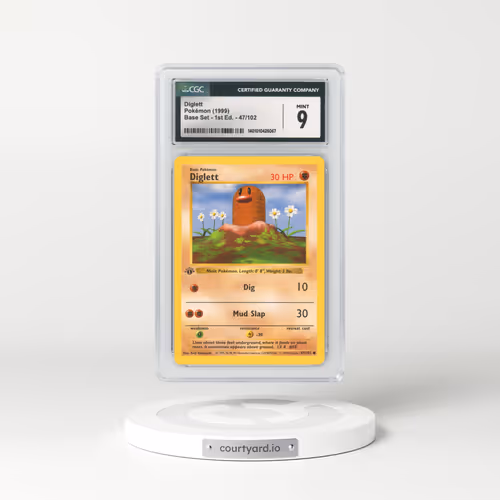 1999 Base Set #47 Diglett - 1st Edition (CGC 9 MINT)