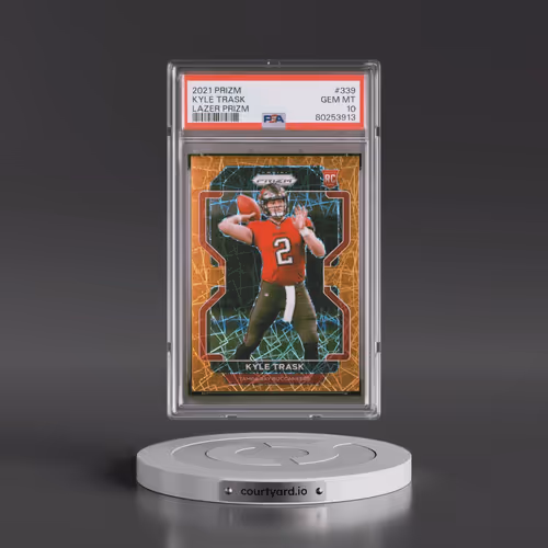 2021 Panini Prizm #339 Kyle Trask - Lazer Prizm (PSA 10 GEM MINT)