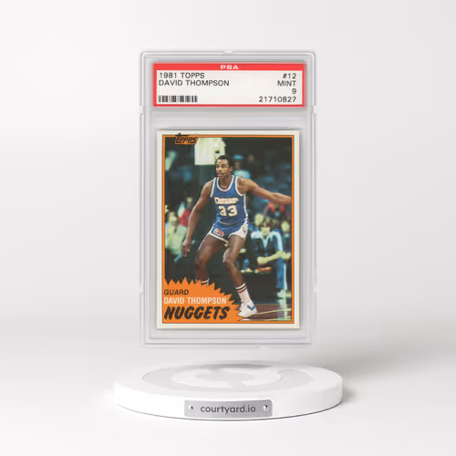 1981 Topps #12 David Thompson (PSA 9 MINT)