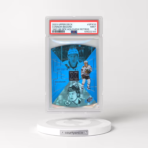 2023 Upper Deck Extended Series 1997-98 SPx Holoview Retros #SPX33 Connor Bedard (PSA 9 MINT)