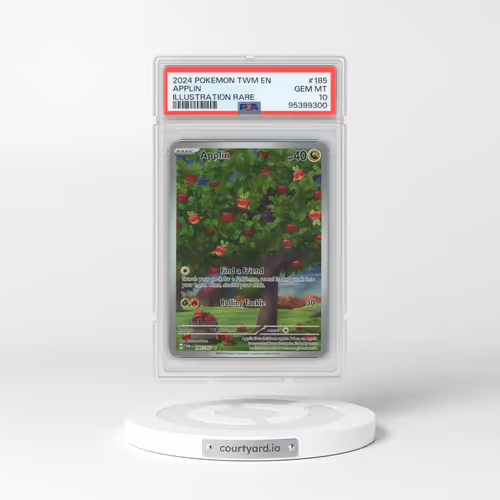 2024 Pokémon Twm EN-Twilight Masquerade #185 Applin - Illustration Rare (PSA 10 GEM MINT)