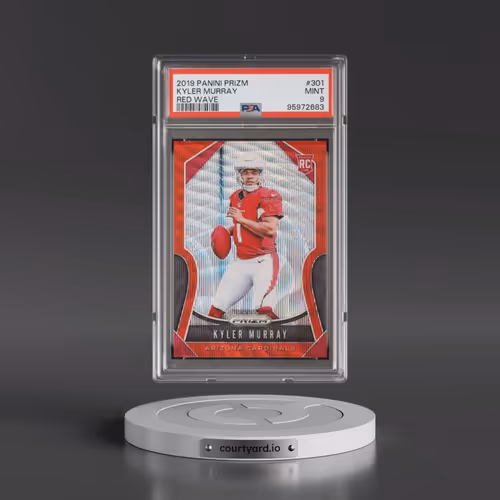 2019 Panini Prizm #301 Kyler Murray - Red Wave (PSA 9 MINT)