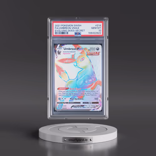 2021 Pokémon Sword & Shield Evolving Skies #214 Umbreon Vmax - Full Art Secret (PSA 10 GEM MINT)