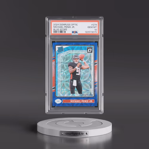 2024 Panini Donruss Optic #279 Michael Penix Jr. - Blue Scope (PSA 10 GEM MINT)