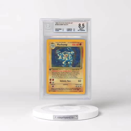1999 Pokémon 2-Player Starter Set #8 Machamp - Holo (BGS 8.5 NM-MT+)
