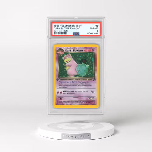 2000 Pokémon Rocket #12 Dark Slowbro - 1st Edition Holo (PSA 8 NM-MT)