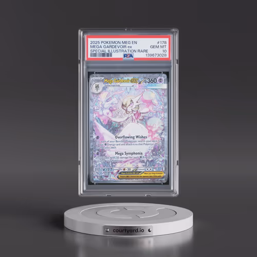 2025 Pokémon Meg EN-Mega Evolution #178 Mega Gardevoir EX - Holo Special Illustration Rare (PSA 10 G