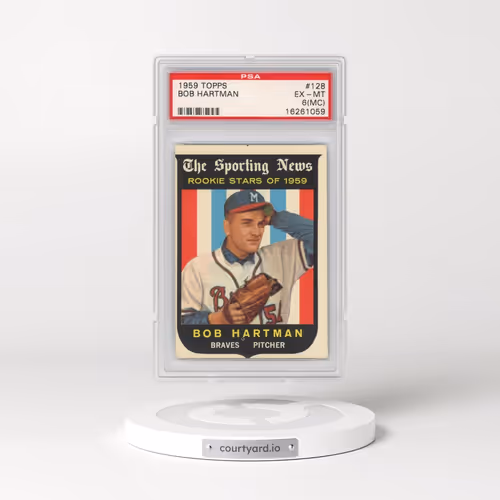 1959 Topps #128 Bob Hartman (PSA 6 EX-MT)