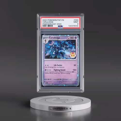 2024 Pokémon Paf EN-Paldean Fates #040 Ceruledge - Pokemon Day 2024 (PSA 9 MINT)