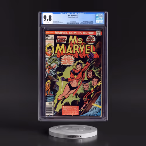 Ms. Marvel #1 CGC 9.8 White Pages (Marvel Comics, 1/77) - Universal