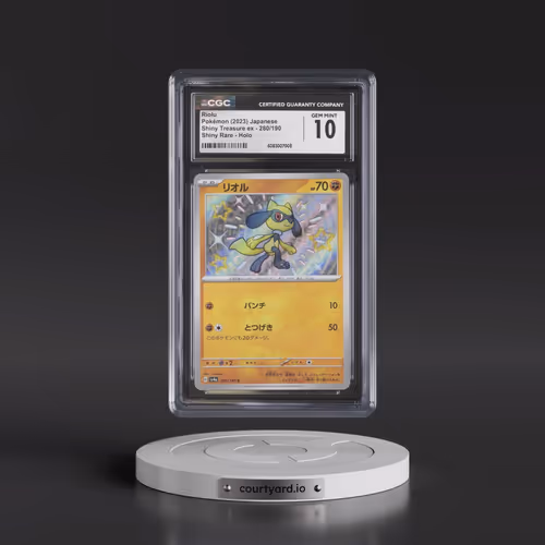 2023 Shiny Treasure ex #280/190 Riolu - Shiny Rare Holo (CGC 10 GEM MINT)