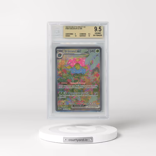 2023 Scarlet & Violet 151 - MEW EN #198 Venusaur ex - Special Illustration Rare (BGS 9.5 GEM MINT)