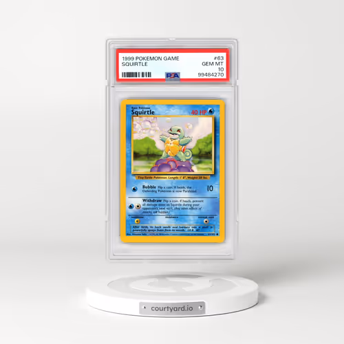 1999 Pokémon Game #63 Squirtle (PSA 10 GEM MINT)