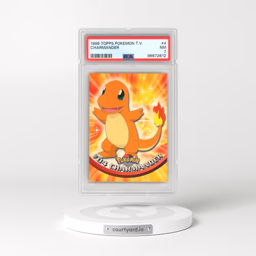 1999 Topps Pokémon TV #4 Charmander (PSA 7 NM)