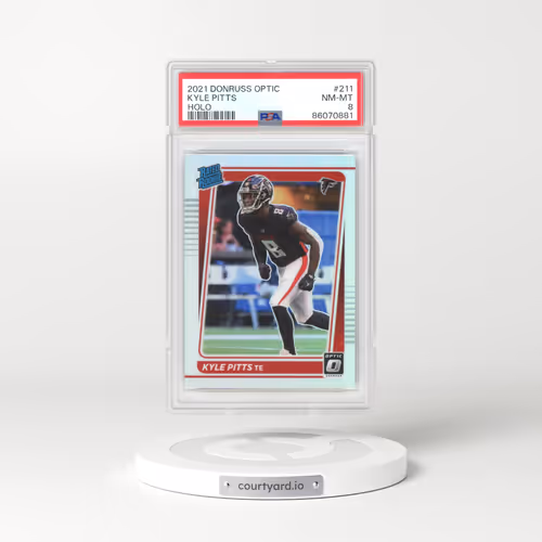 2021 Panini Donruss Optic #211 Kyle Pitts - Holo (PSA 8 NM-MT)