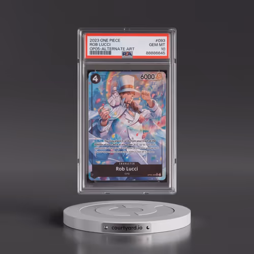 2023 One Piece OP05-Awakening of the New Era #093 Rob Lucci - Alternate Art (PSA 10 GEM MINT)