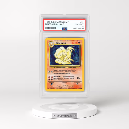 1999 Pokémon Game #12 Ninetales - Holo (PSA 8 NM-MT)