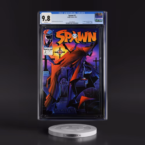 Spawn #2 CGC 9.8 White Pages (Image Comics, 6/92)