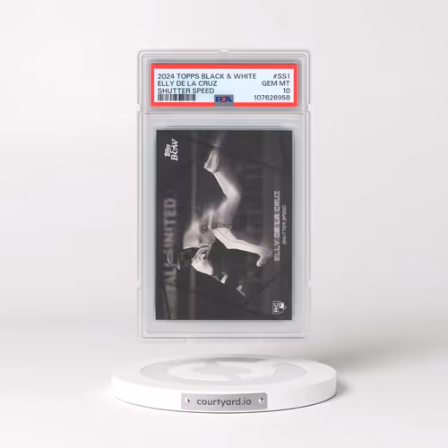 2024 Topps Black and White Shutter Speed #SS1 Elly de La Cruz (PSA 10 GEM MINT)